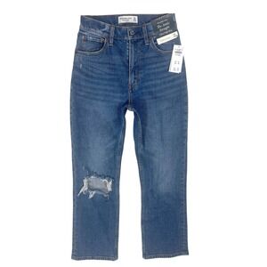 Abercrombie Ankle Straight Jeans 24 00 XS Curve Love NWT 90s Classiccore Mall